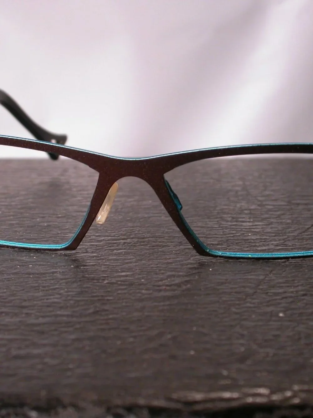 Theo Oracle Brown and Blue Modern Art Eyeglasses Spectacles  Made in Belgium